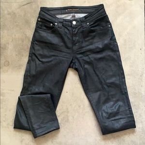 Black coated Nudie jeans